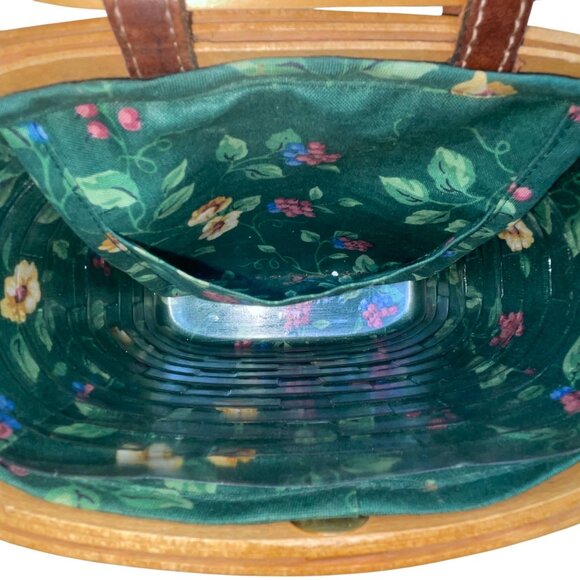 Longaberger Women’s Natural Wicker Basket & Adjustable Leather Strap Purse - Picture 11 of 11